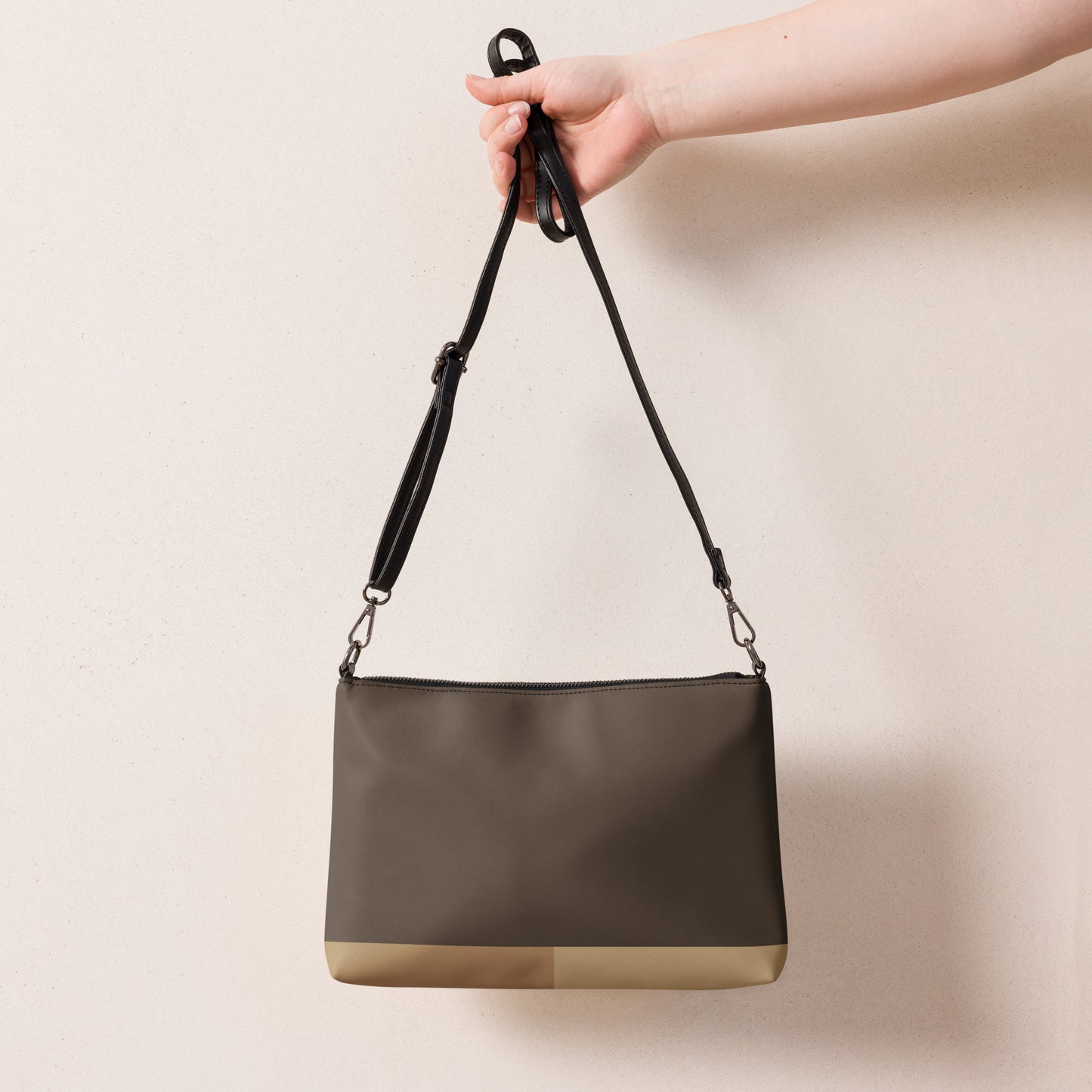 Crossbody bag Color Block 12Telve Logo Brown