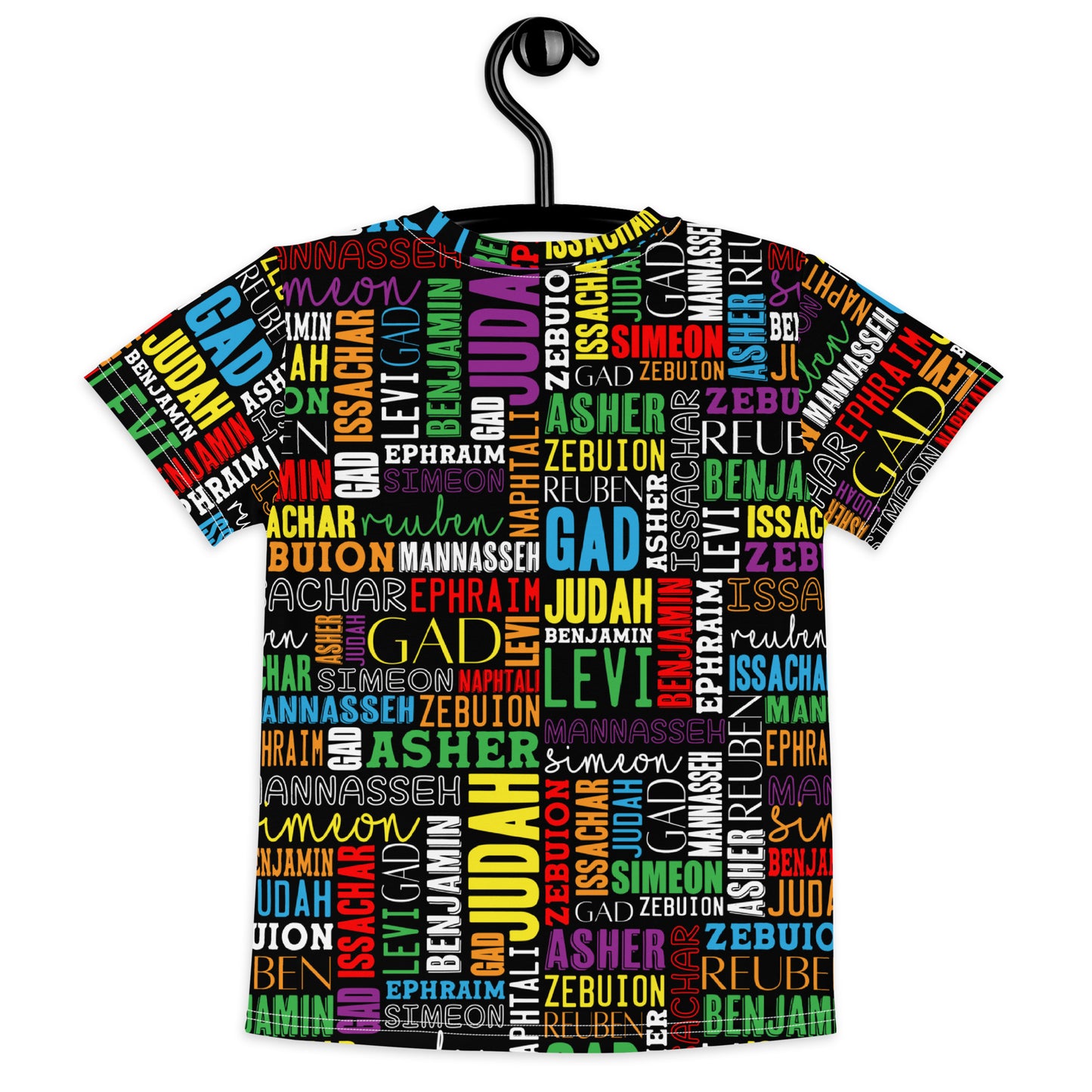 Kids Crew Neck AOP Twelve Tribes T-Shirt Multi-Color