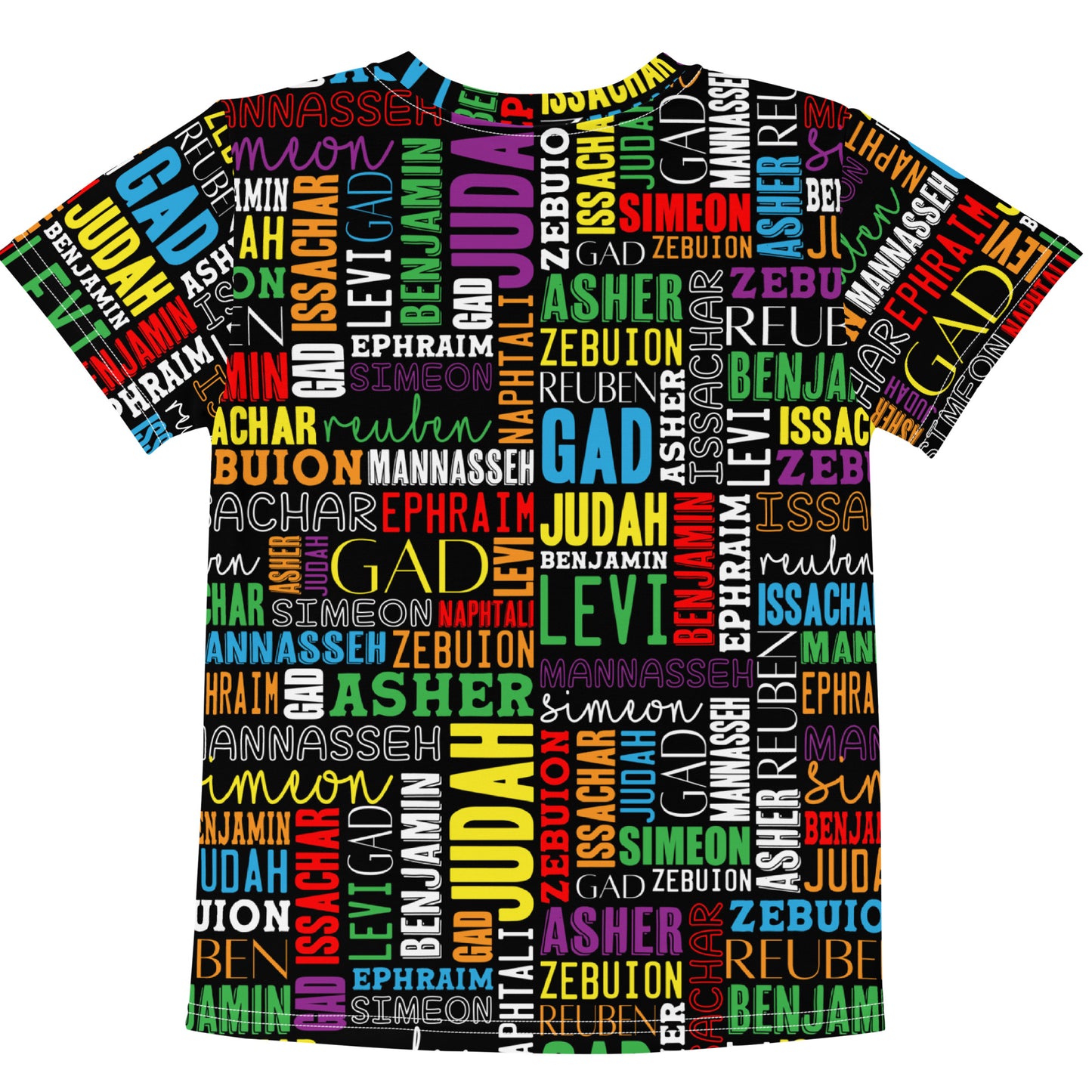 Kids Crew Neck AOP Twelve Tribes T-Shirt Multi-Color