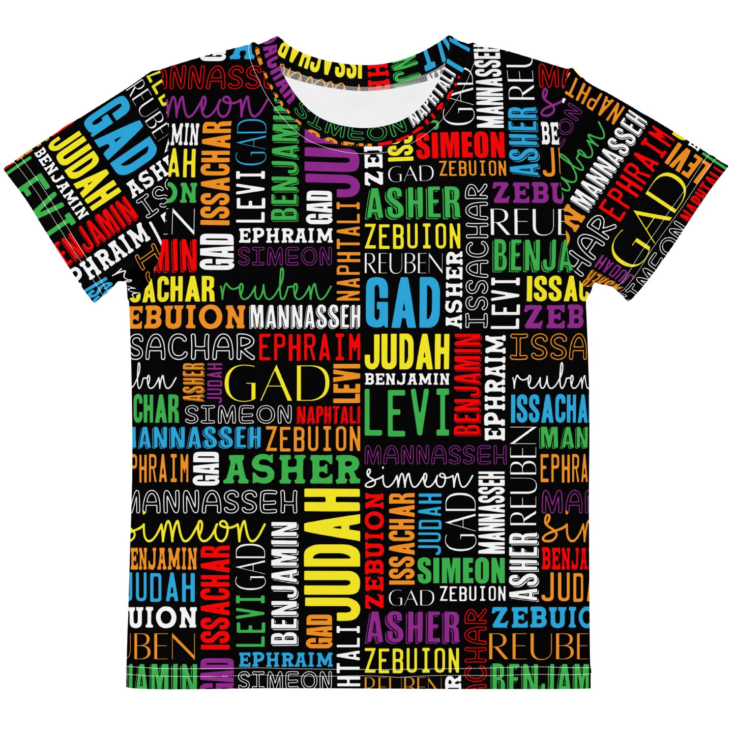 Kids Crew Neck AOP Twelve Tribes T-Shirt Multi-Color