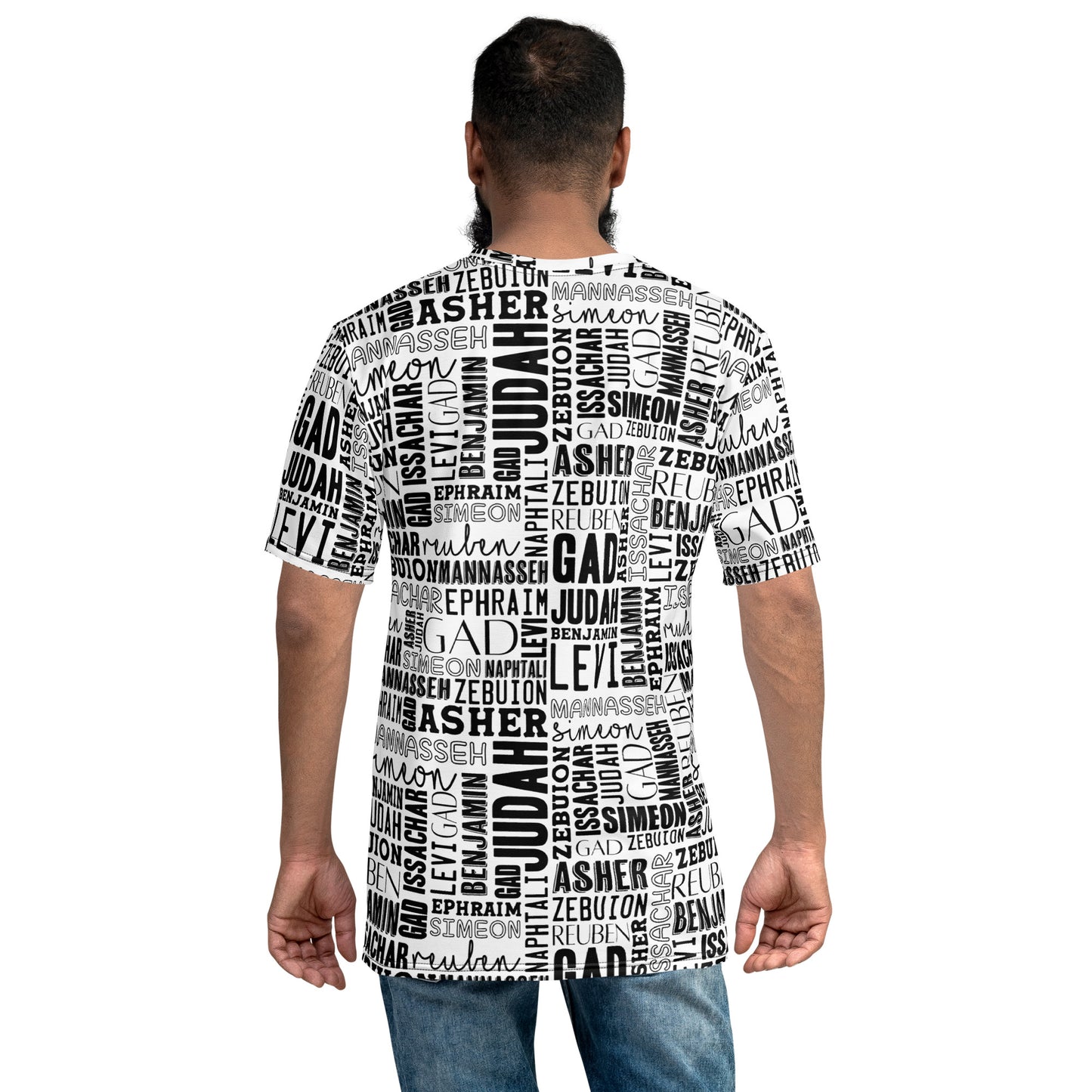 Men's T-shirt AOP 12Telve Tribes Black & white