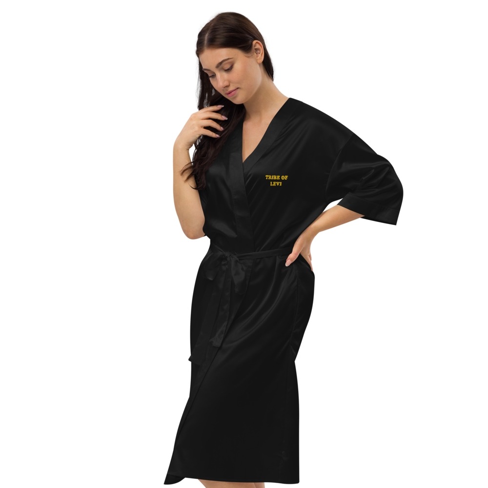 Satin robe