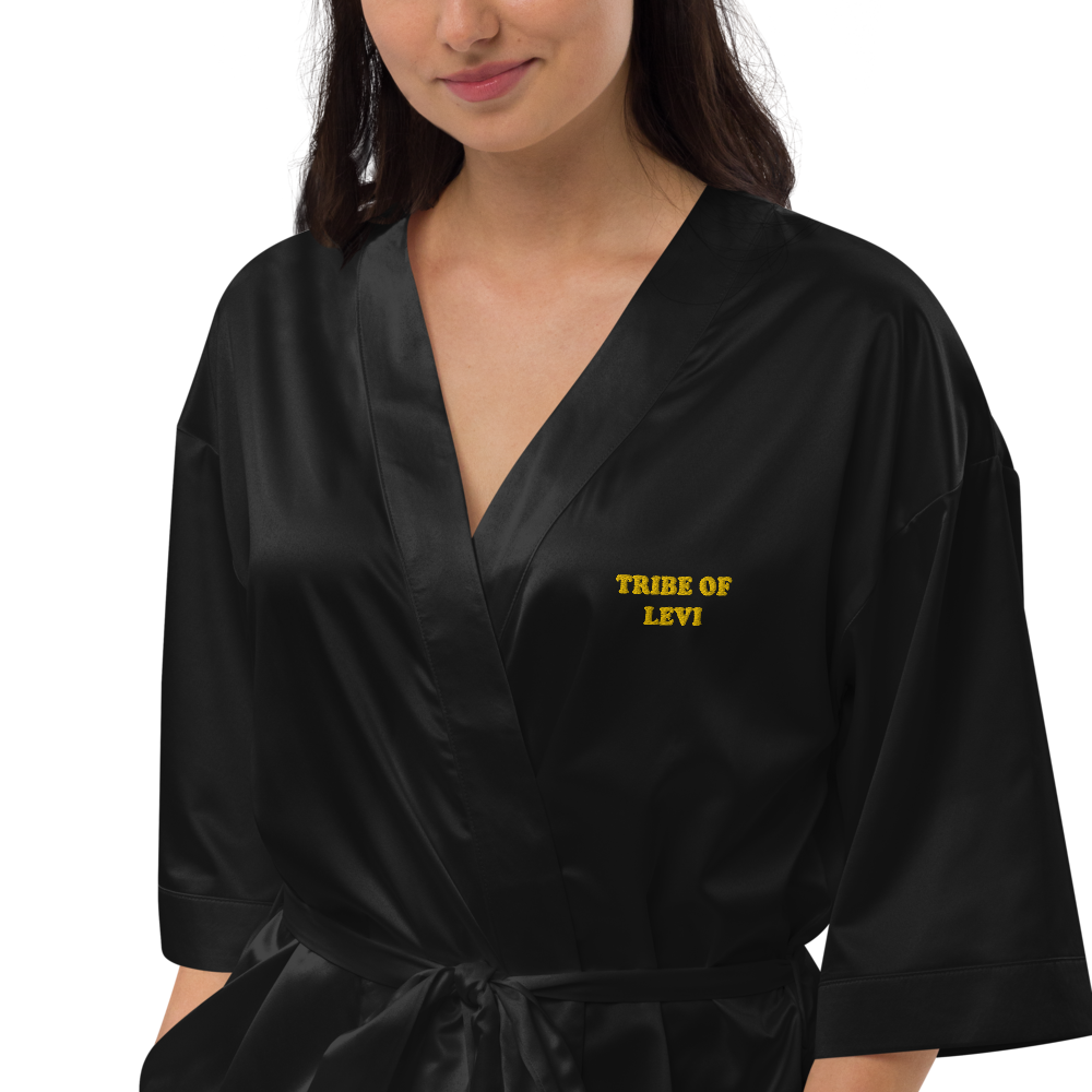 Satin robe