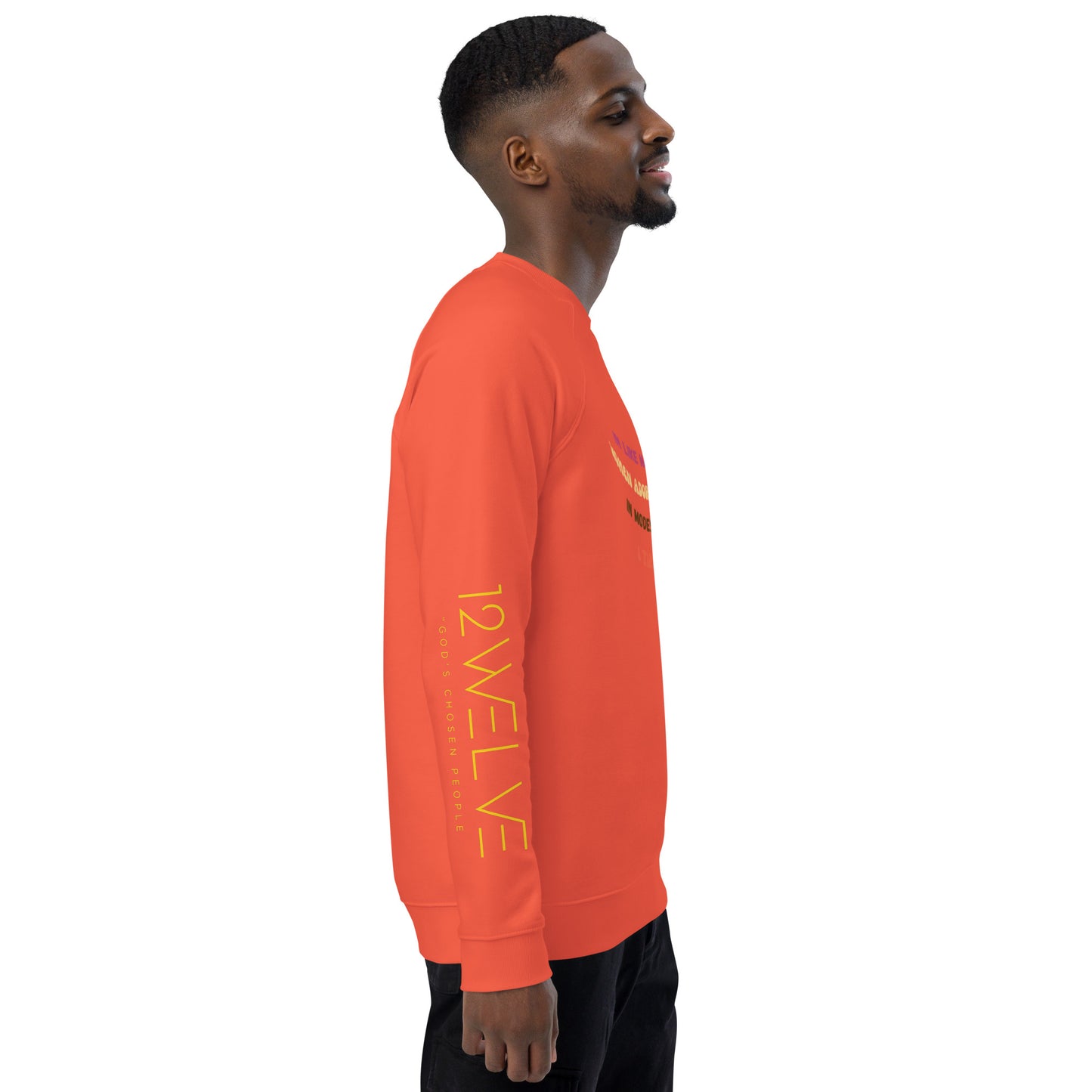 Unisex organic raglan sweatshirt