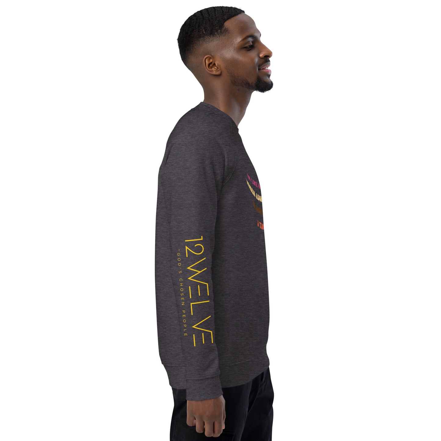 Unisex organic raglan sweatshirt