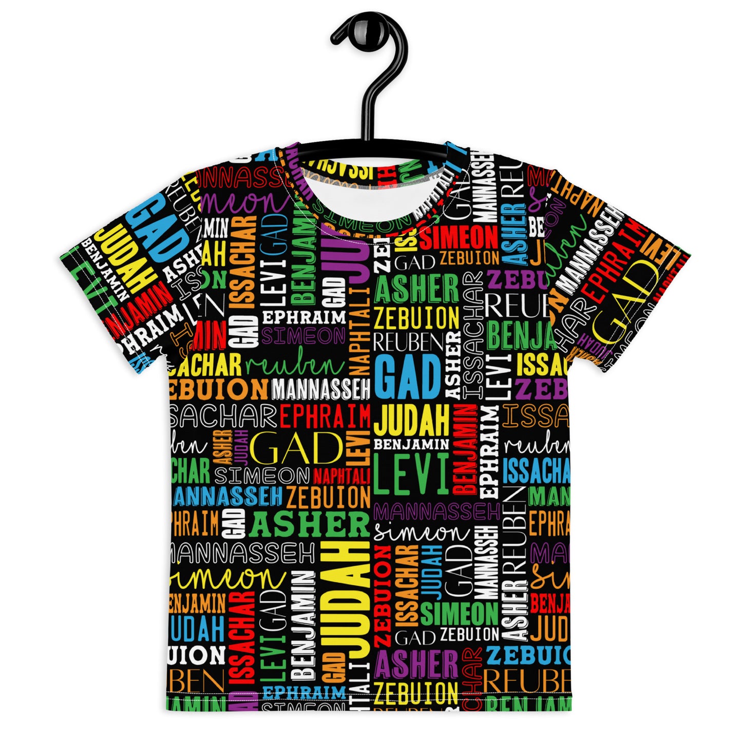 Kids Crew Neck AOP Twelve Tribes T-Shirt Multi-Color