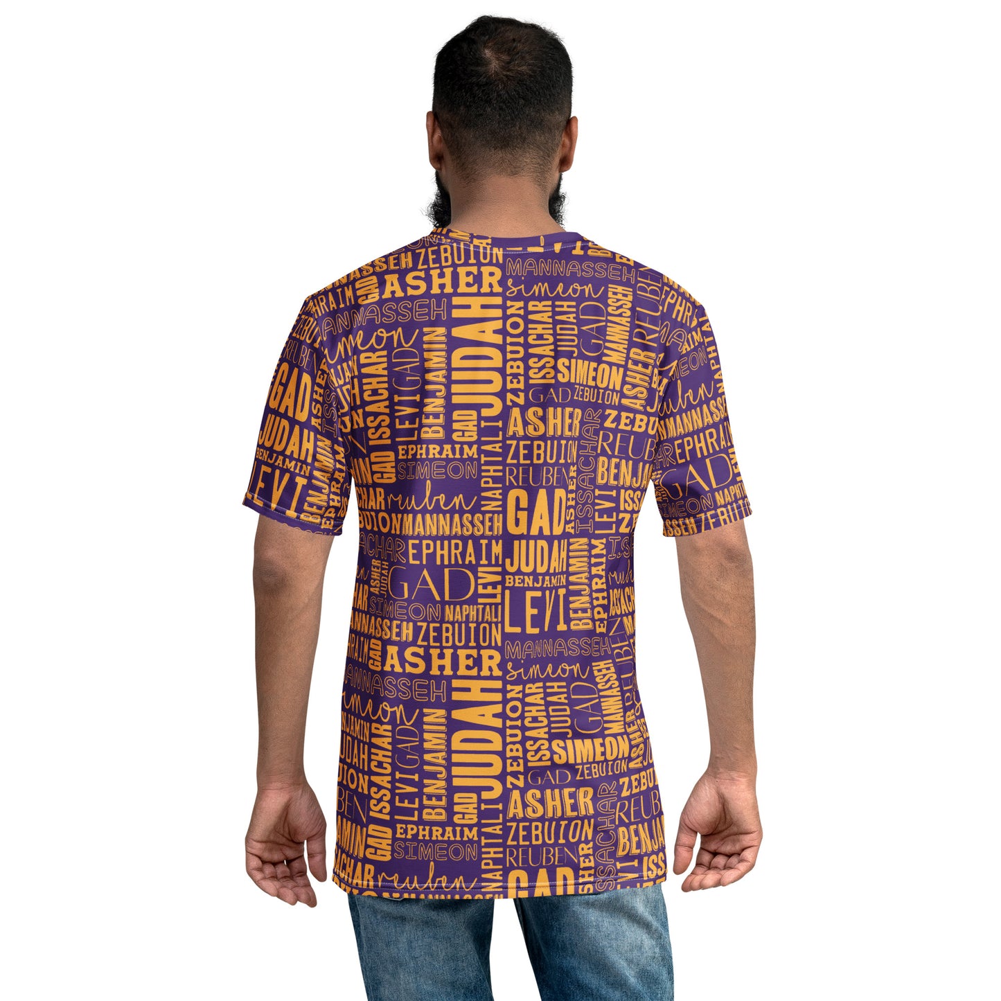 Men's T-shirt AOP 12Telve Tribes Purple & Gold