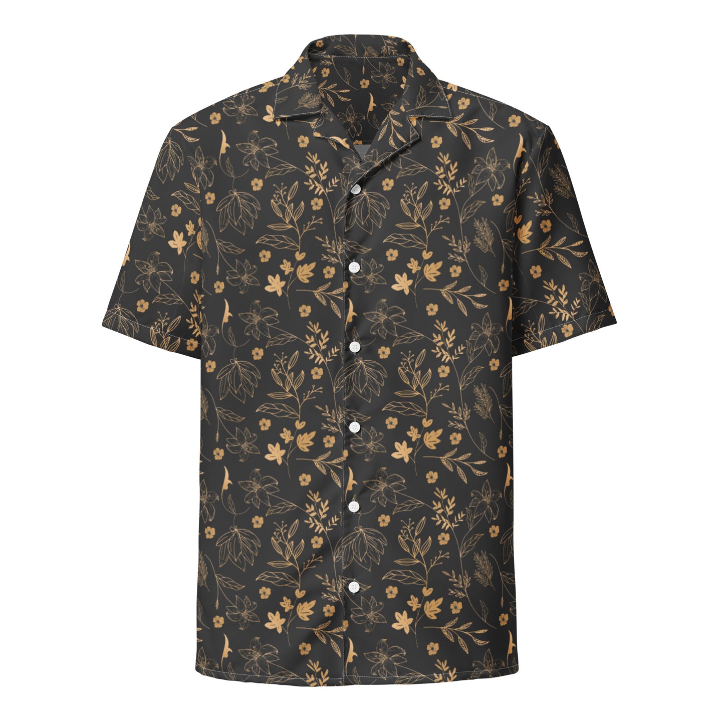 Vintage Floral Unisex Button Shirt