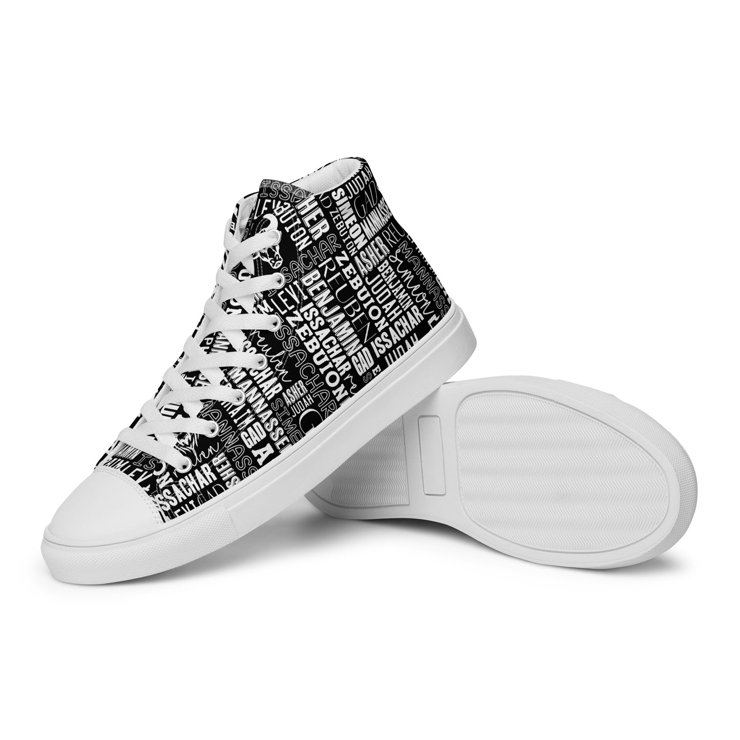 Men’s high top canvas shoes