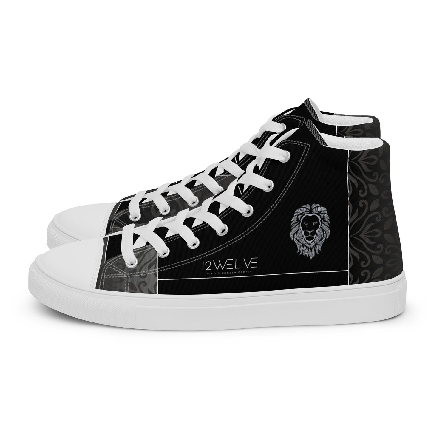Women’s Stylized Floral Pattern High Top Shoes
