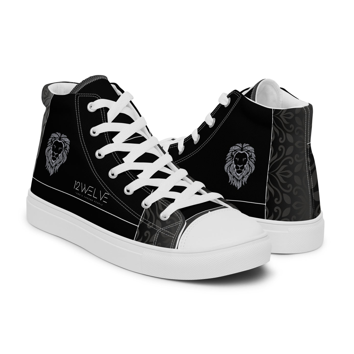 Women’s high top Stylized Floral Pattern sneaker, : Casual Shoes ,